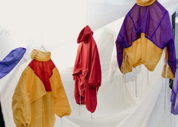purple and orange jacket