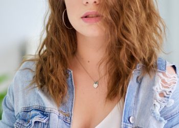 woman in blue denim jacket